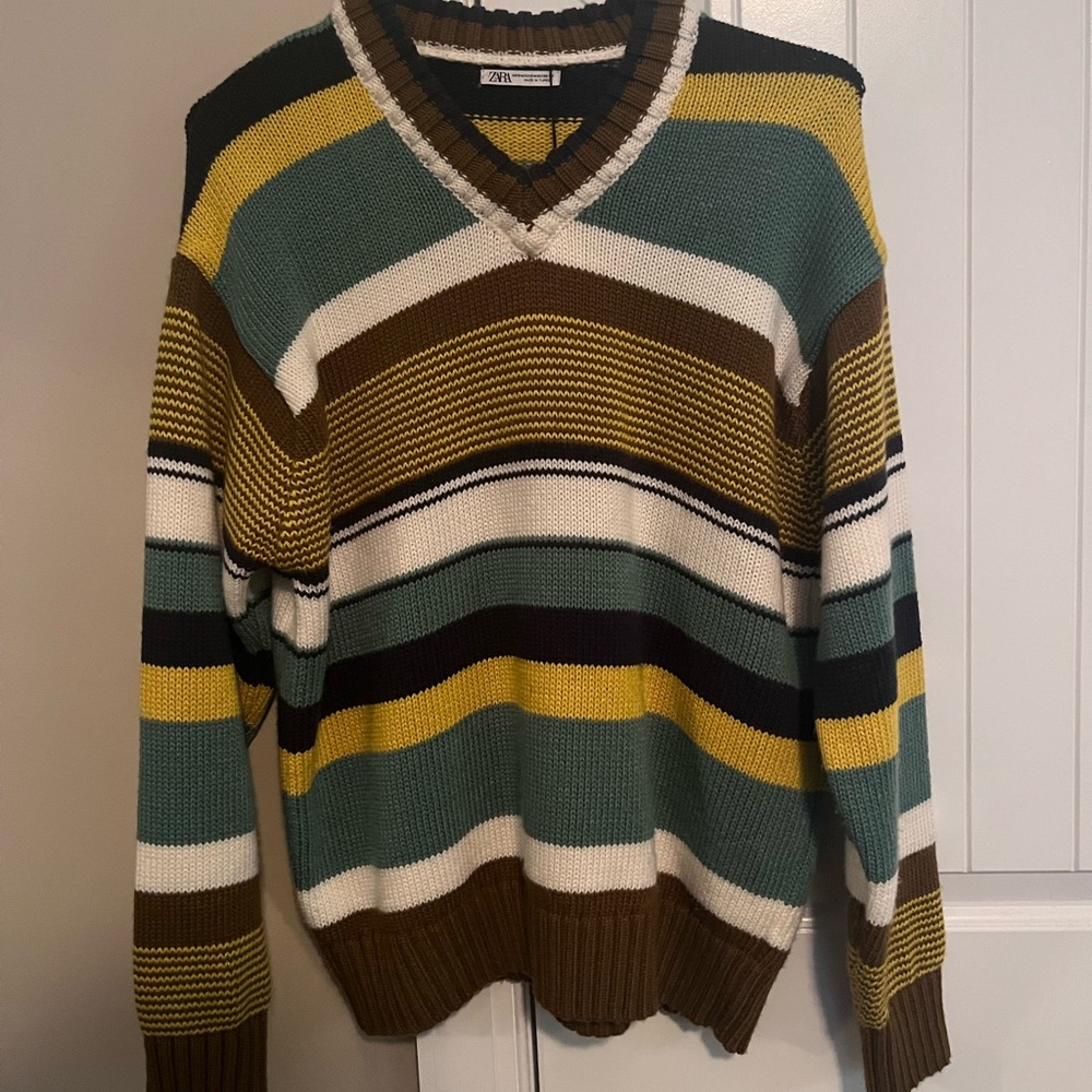 Zara multi-colored sweater in mens S/M